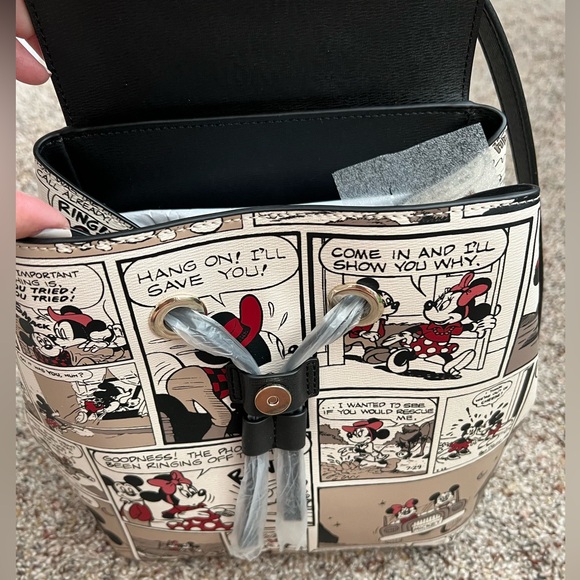 NWT Disney X Kate Spade New York Minnie Mouse Flap Backpack - Picture 6 of 7